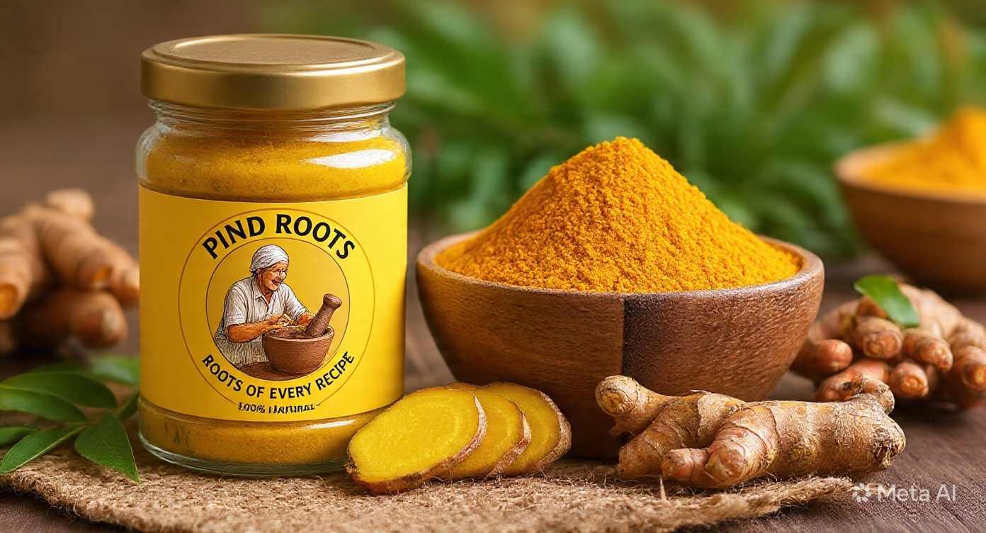Turmeric root and powder